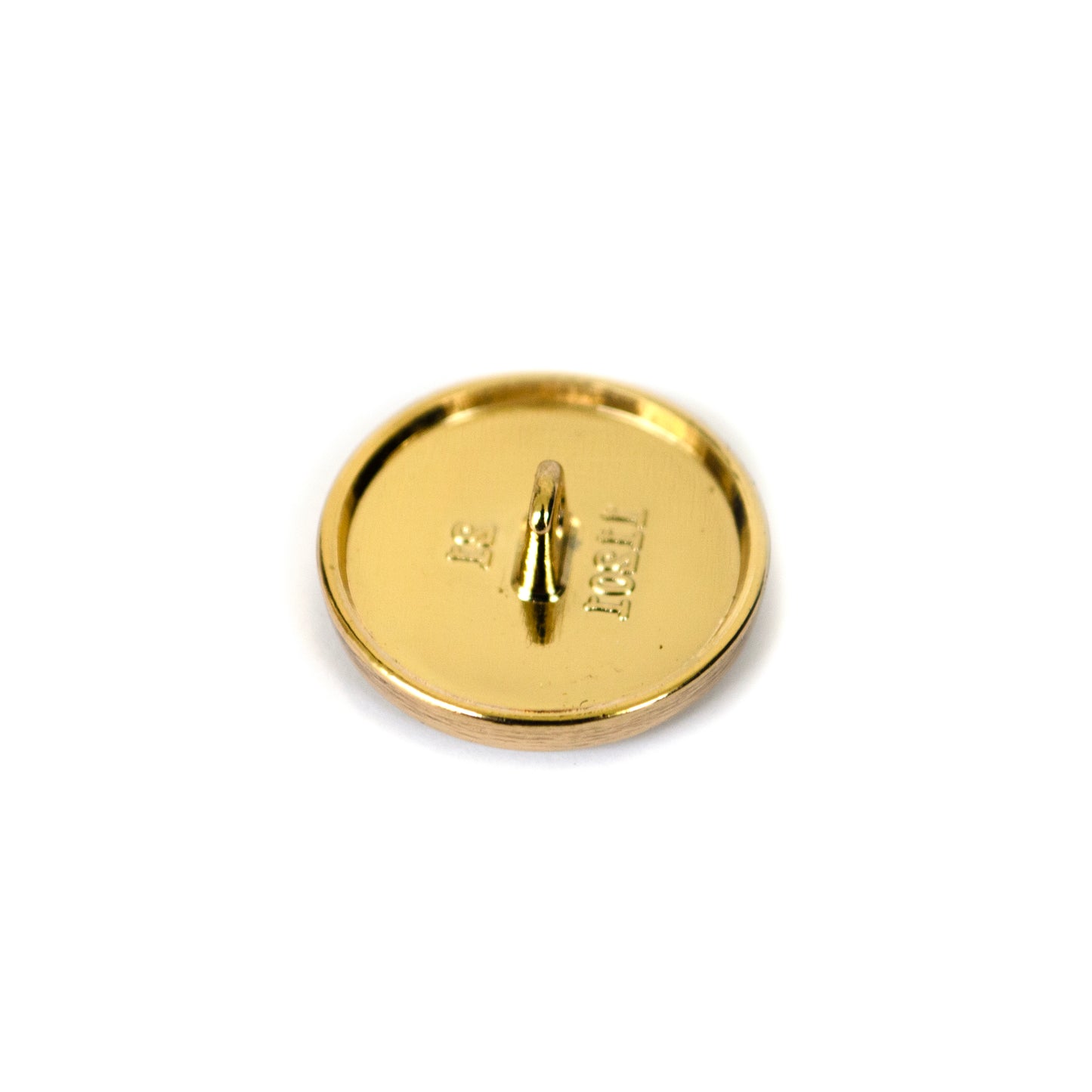 Designer Cream Off White Gold Colour Metal Button . 2 Sizes