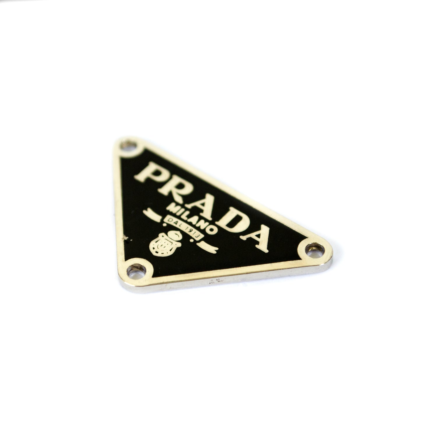 Silver Metal Triangle Tag. 2 Colours