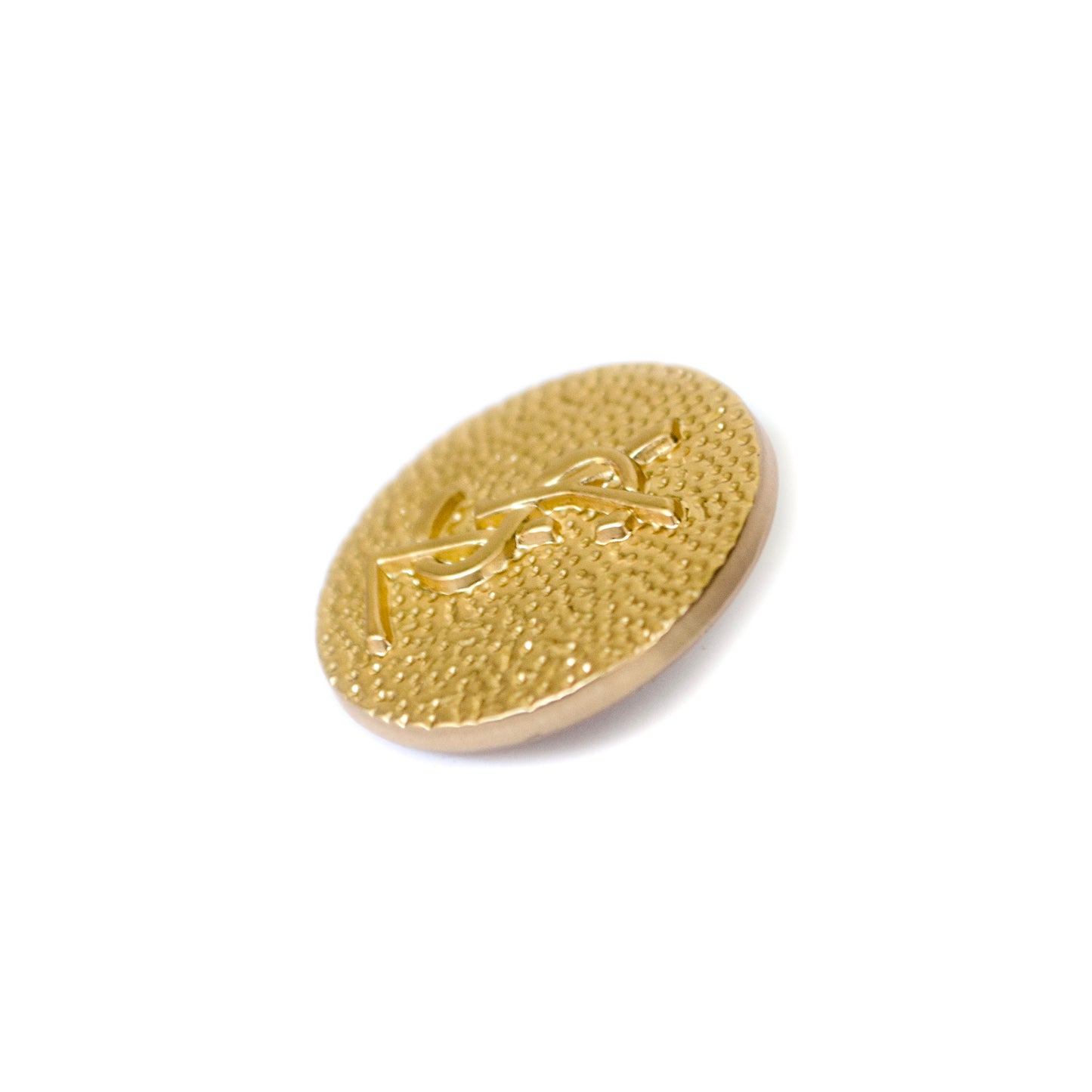 Initials Gold Colour Metal Button