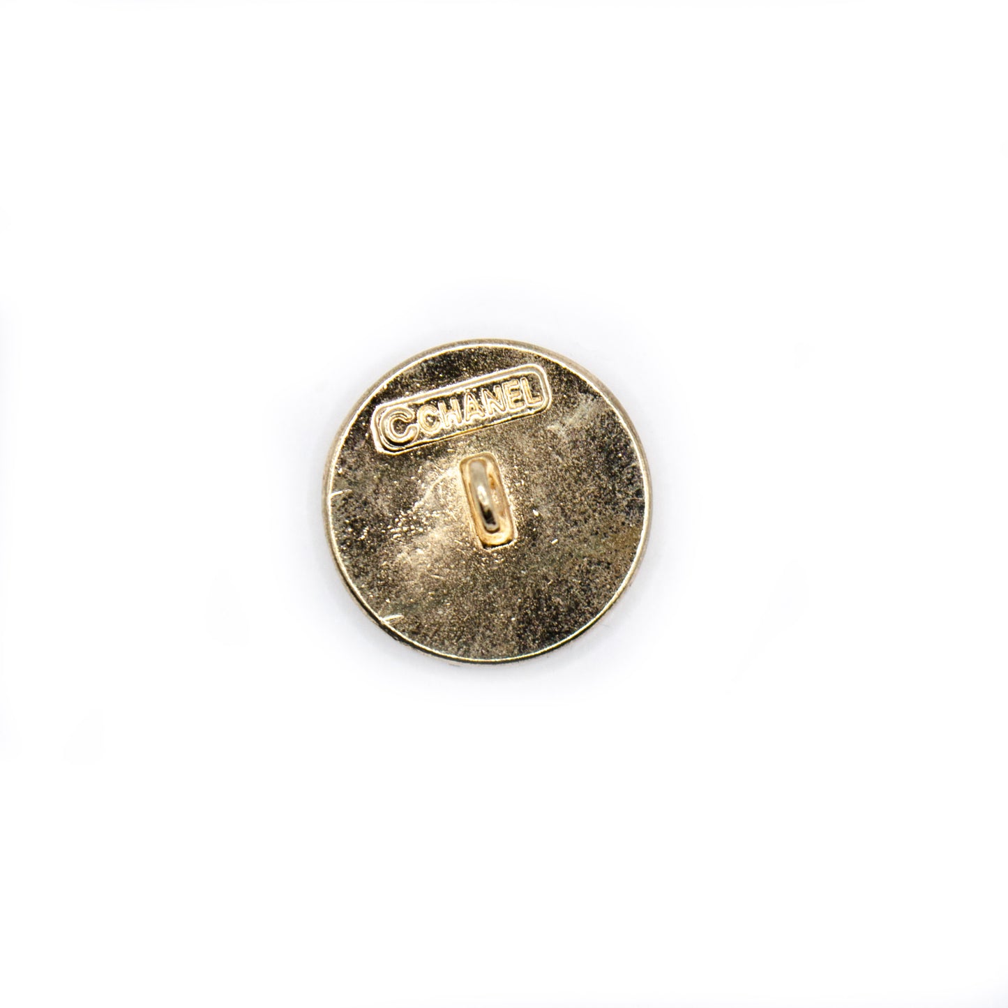 CC Initials Gold Colour Metal Button