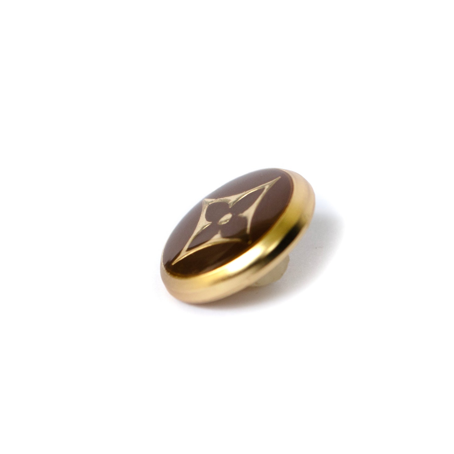 Monogram Gold Colour Metal Button . 2 Colours
