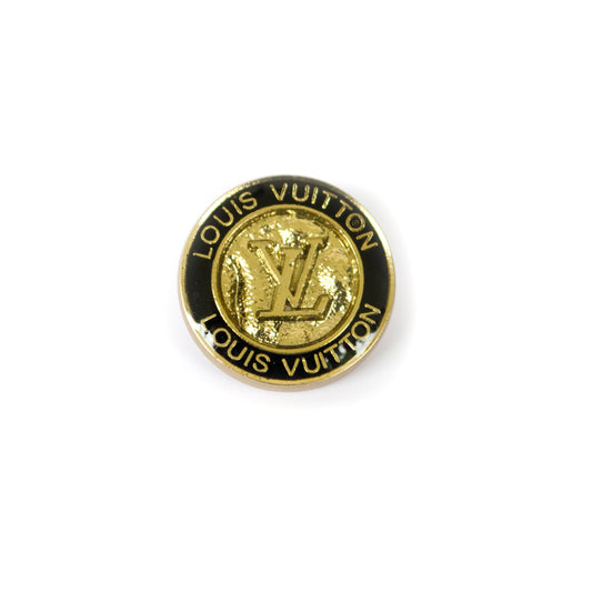 Initials Gold Colour Metal Button
