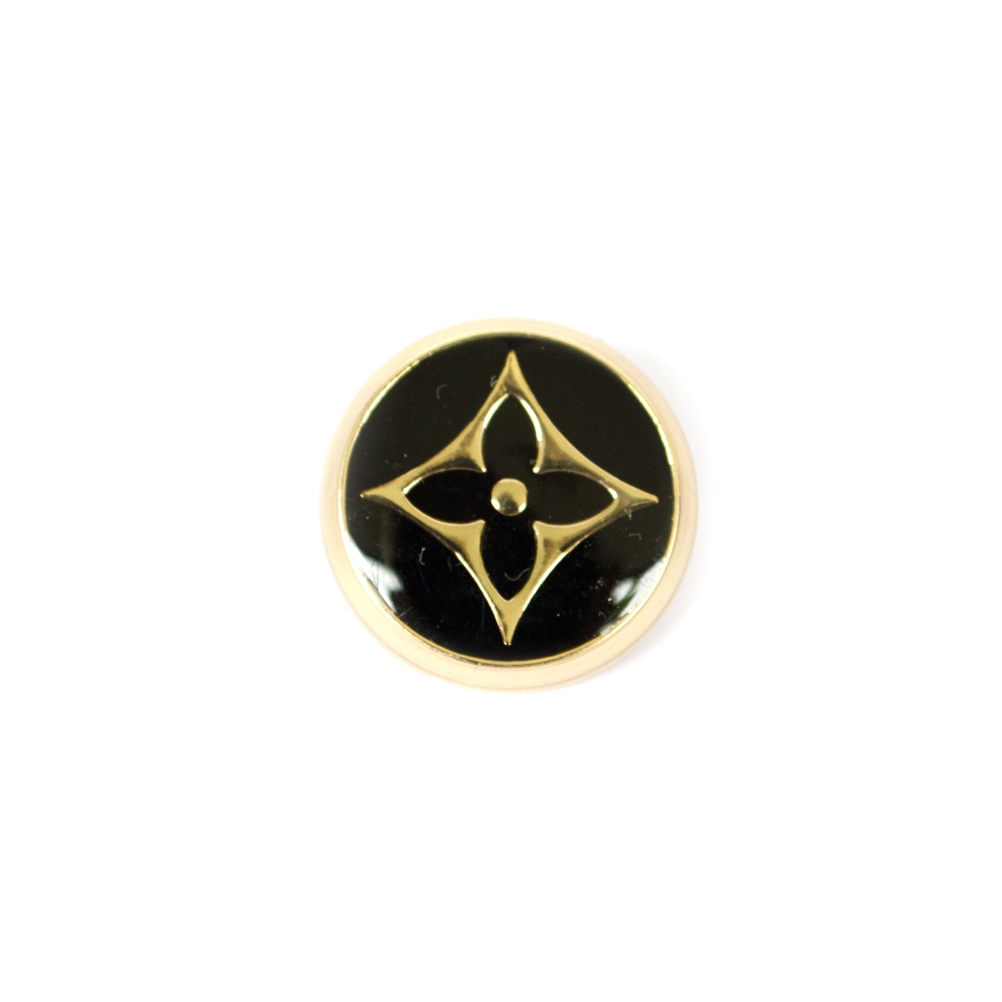 Monogram Gold Colour Metal Button . 2 Colours