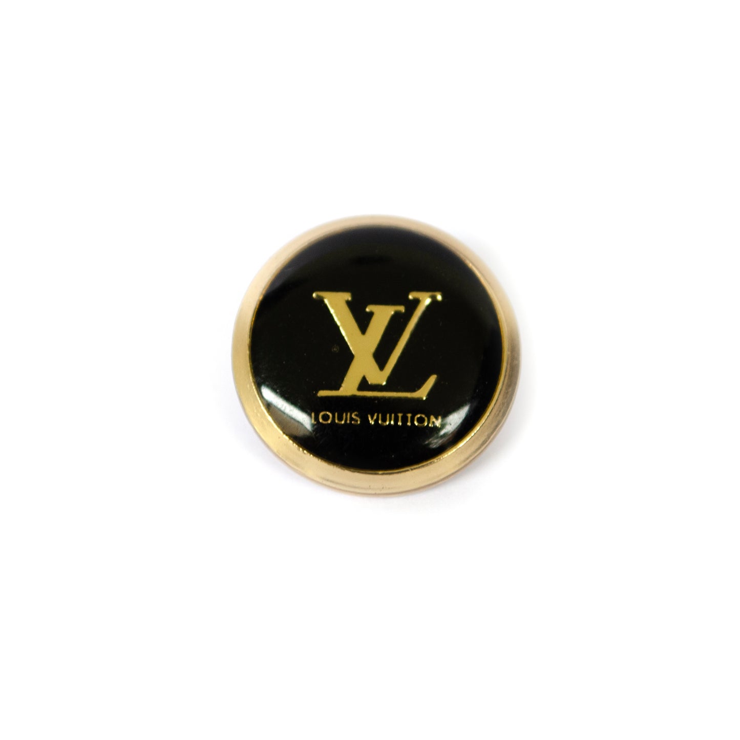 Initials Gold Colour Metal Button . 2 Colours