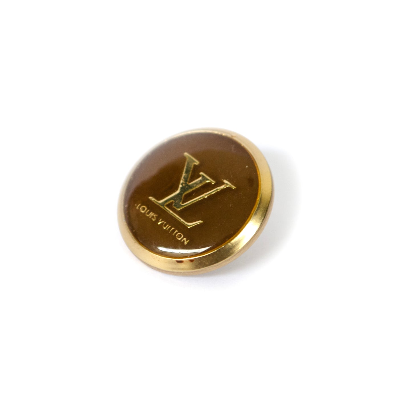 Initials Gold Colour Metal Button . 2 Colours