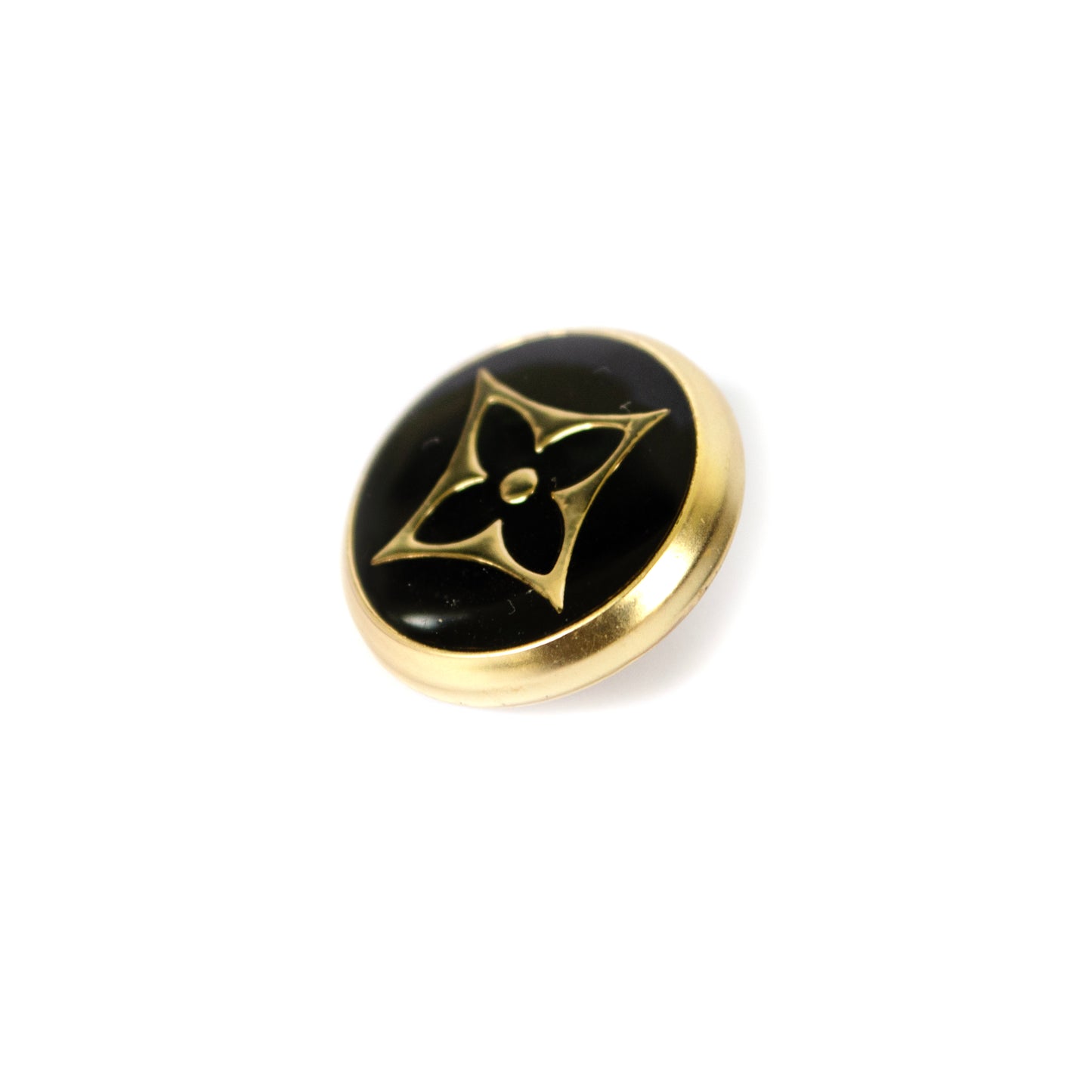 Monogram Gold Colour Metal Button . 2 Colours