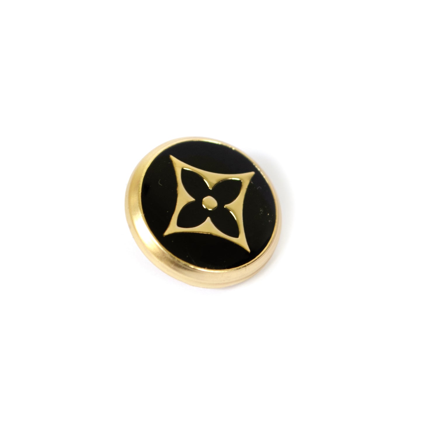 Monogram Gold Colour Metal Button . 2 Colours