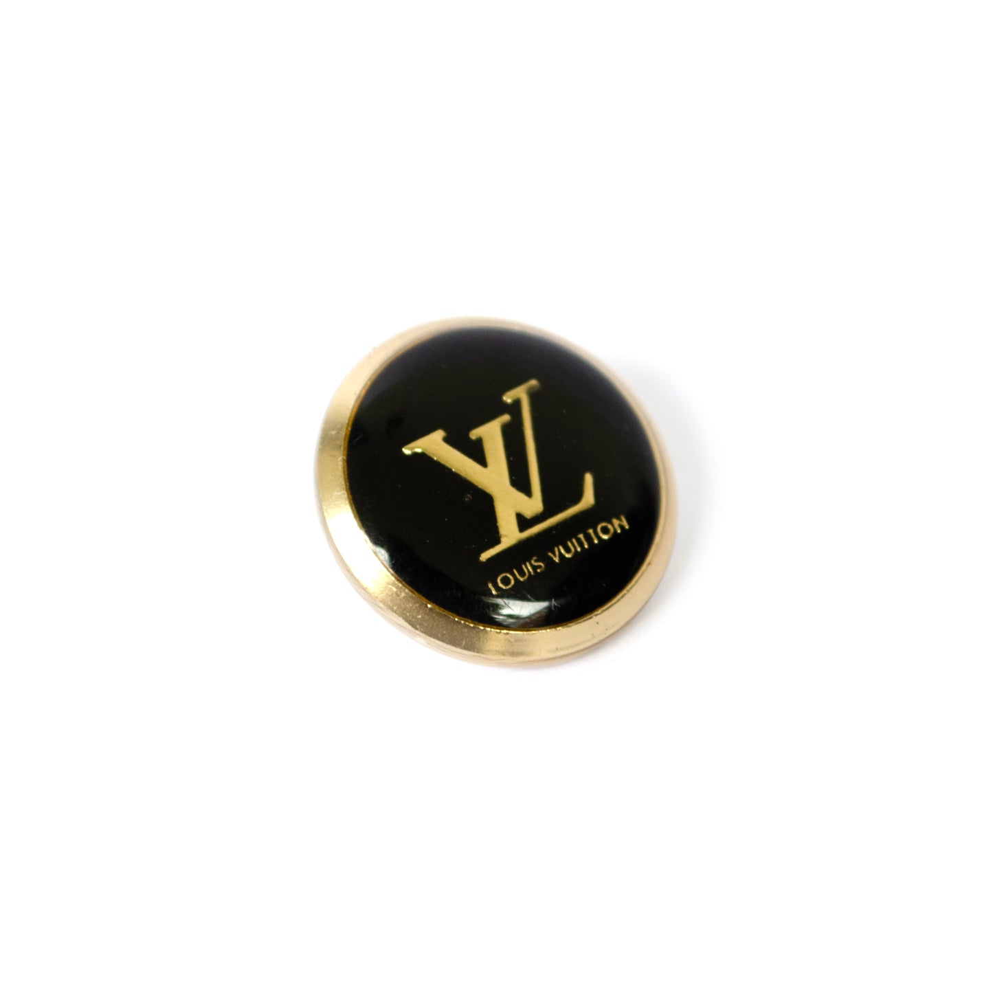 Initials Gold Colour Metal Button . 2 Colours