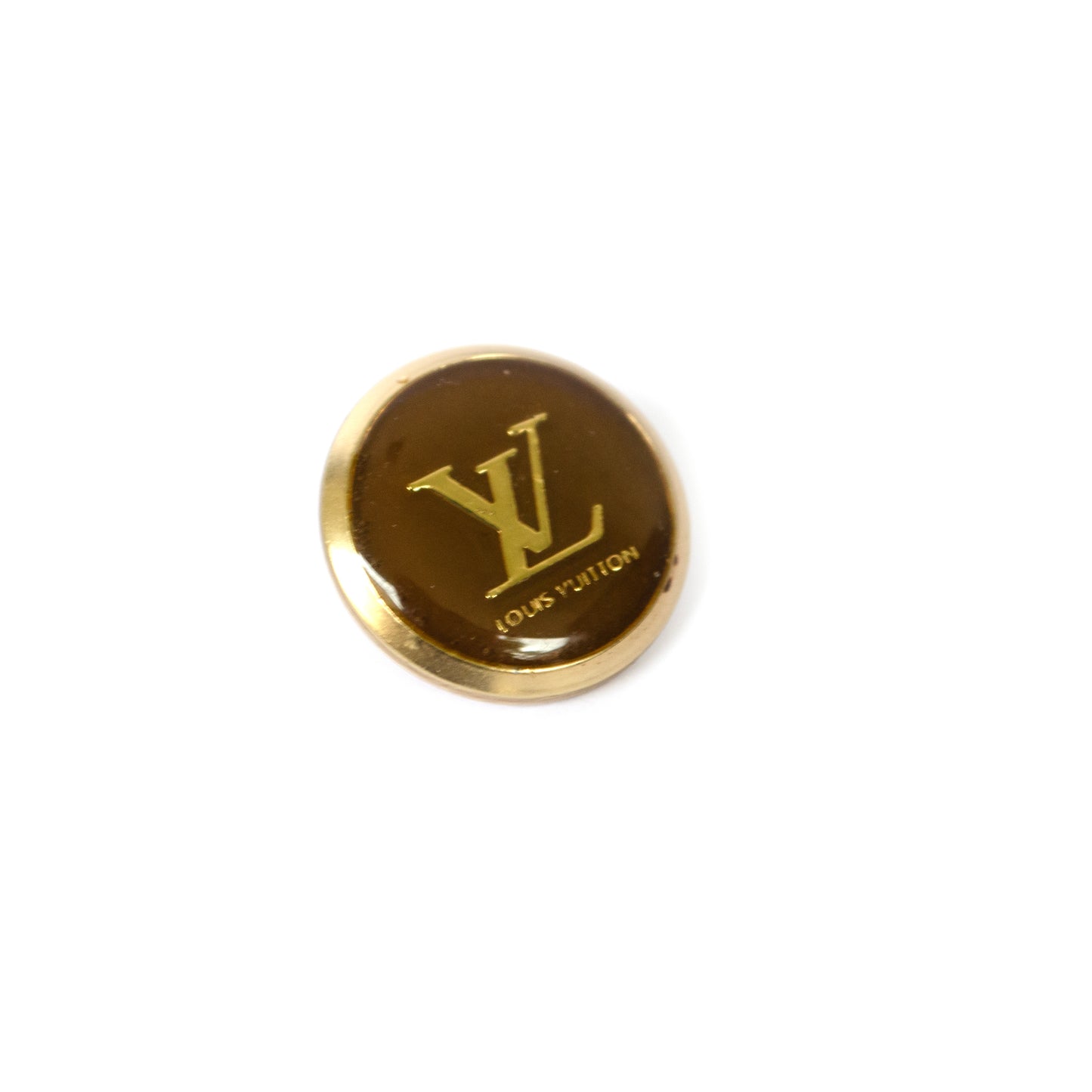 Initials Gold Colour Metal Button . 2 Colours