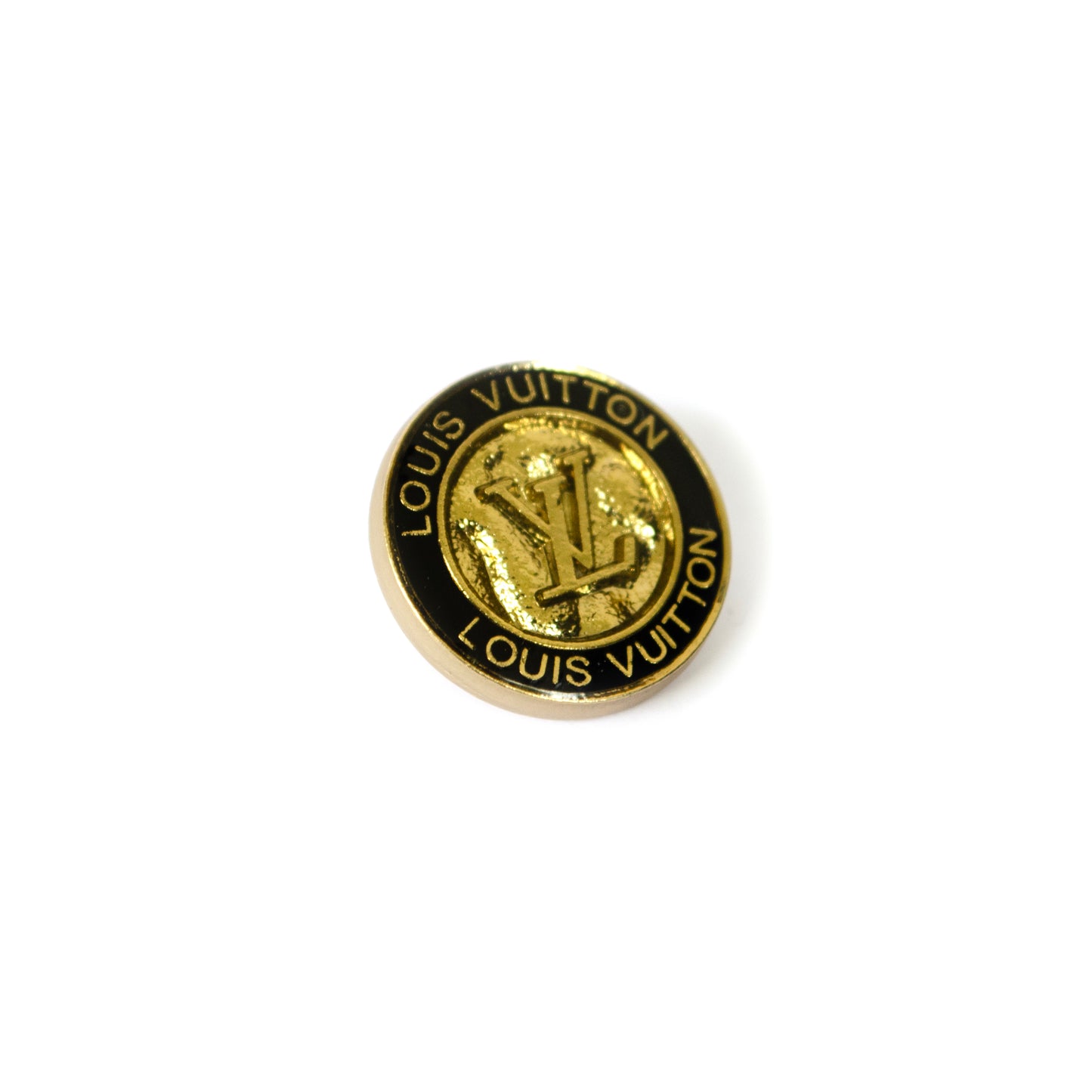 Initials Gold Colour Metal Button