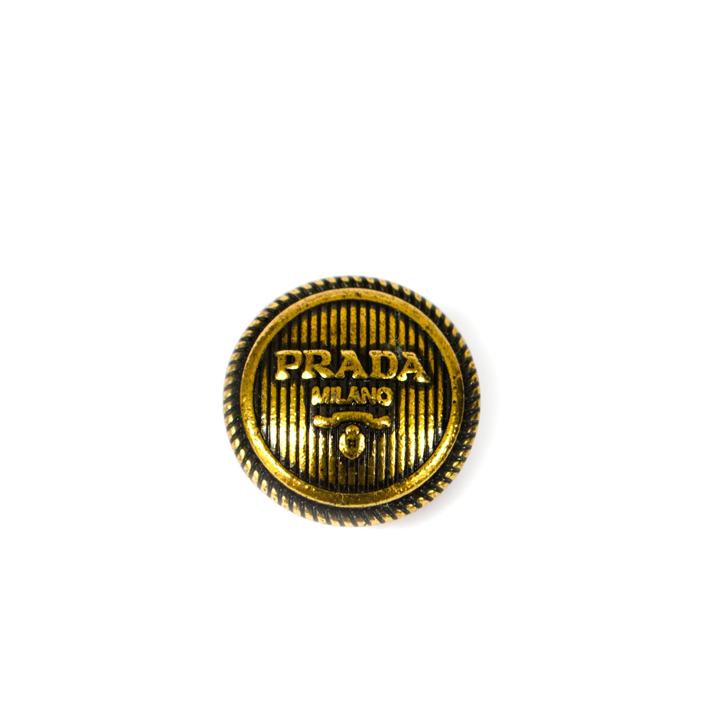Designer Initials Bronze Colour Metal Button . 3 Sizes