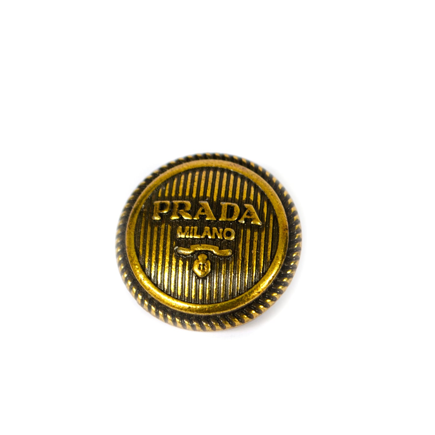 Designer Initials Bronze Colour Metal Button . 3 Sizes