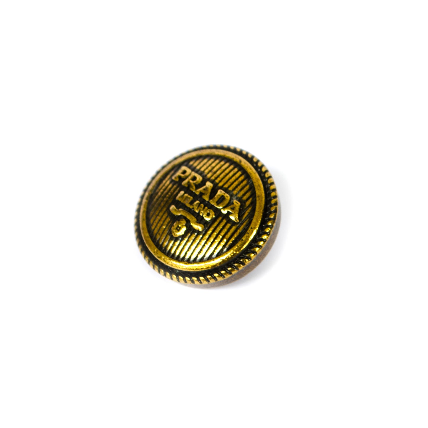 Designer Initials Bronze Colour Metal Button . 3 Sizes
