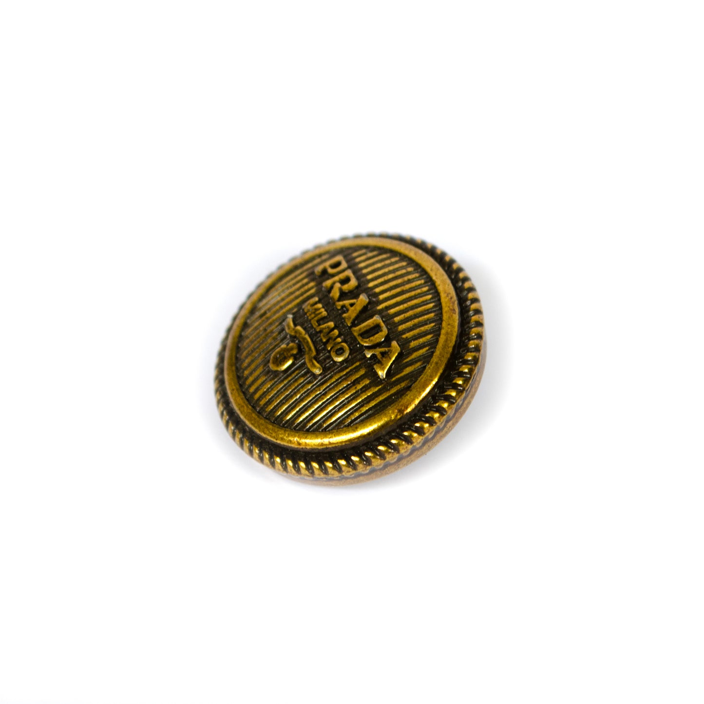 Designer Initials Bronze Colour Metal Button . 3 Sizes