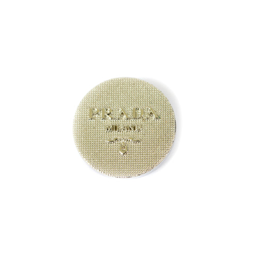 Designer Silver Colour Metal Button . 2 Sizes