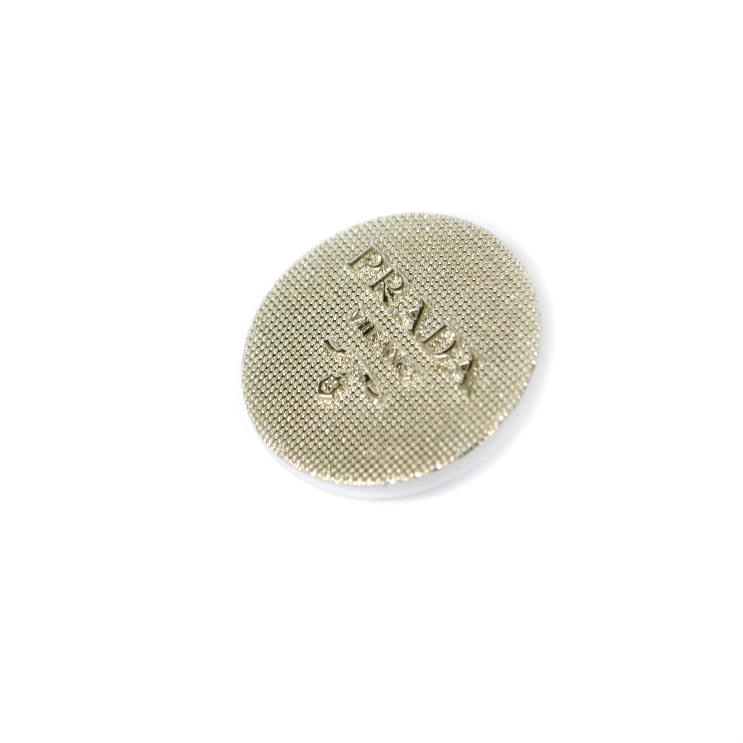 Designer Silver Colour Metal Button . 2 Sizes