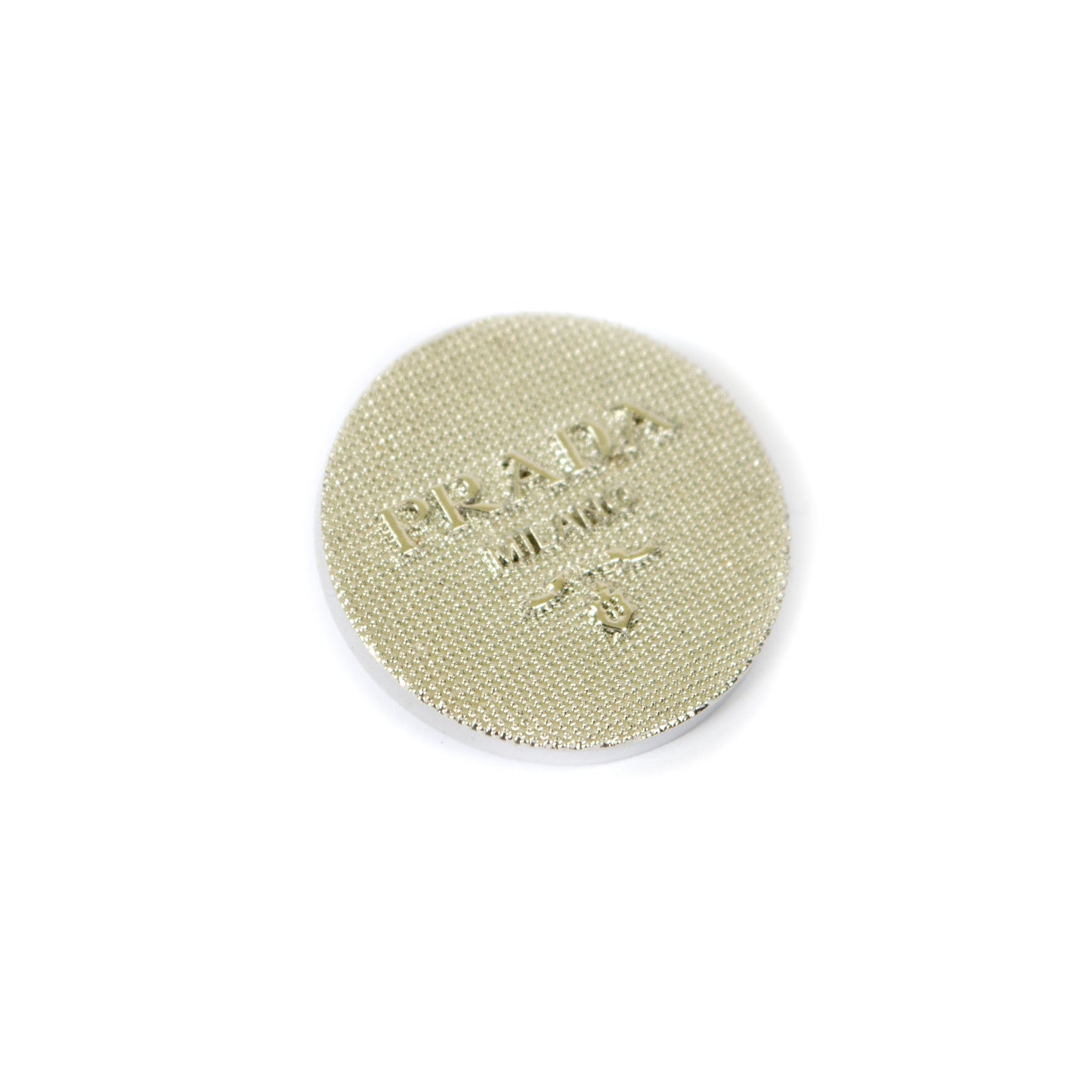 Designer Silver Colour Metal Button . 2 Sizes