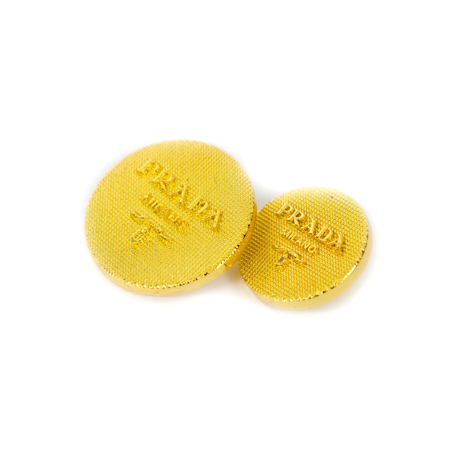 Designer Gold Colour Metal Button . 2 Sizes