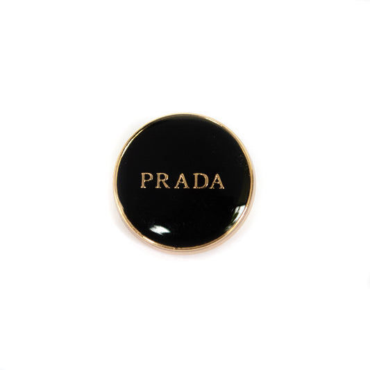 Designer  Black Gold Colour Metal Button . 2 Sizes