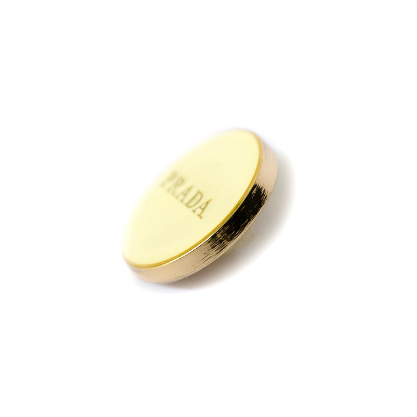 Designer  Cream Off White Gold Colour Metal Button . 2 Sizes