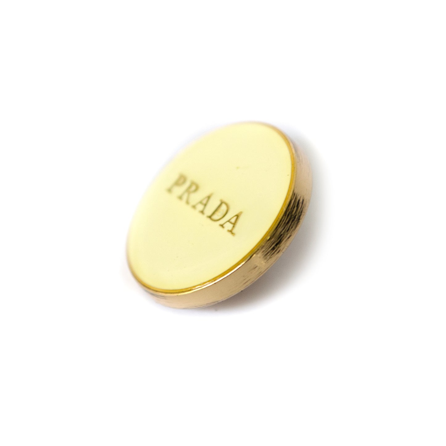 Designer  Cream Off White Gold Colour Metal Button . 2 Sizes