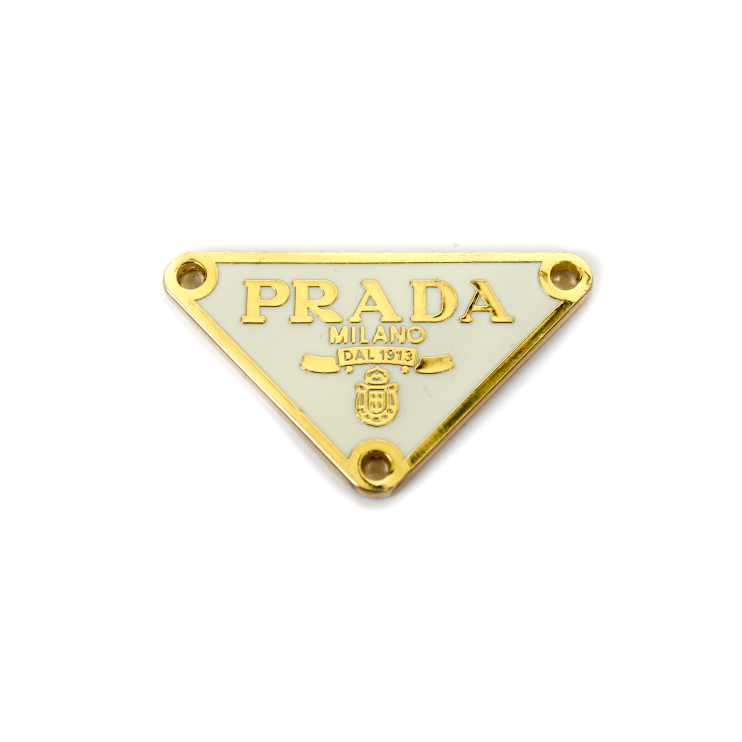 Gold Metal Triangle Tag. 2 Colours