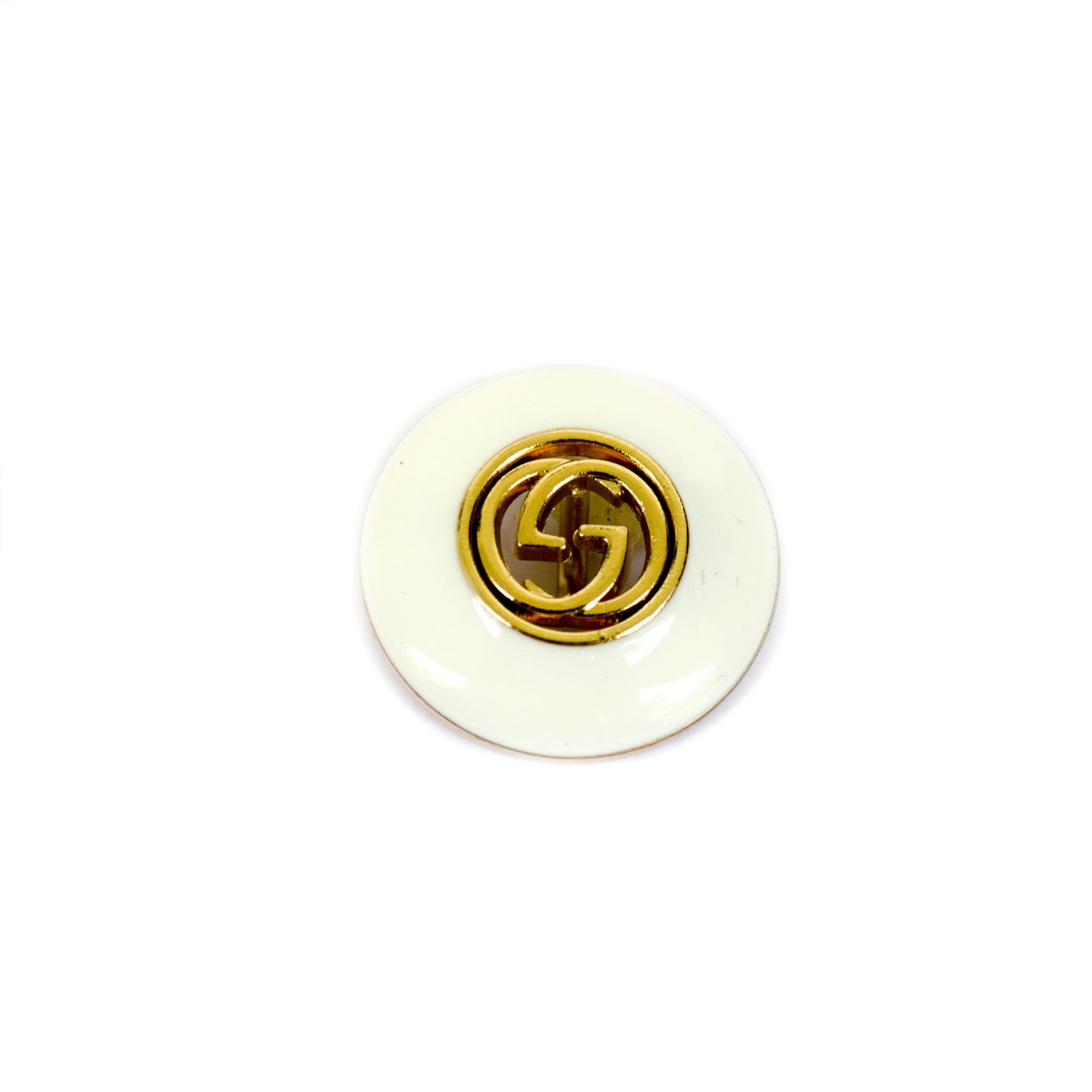 Designer Initials Gold Colour Metal Button . 5 Colours