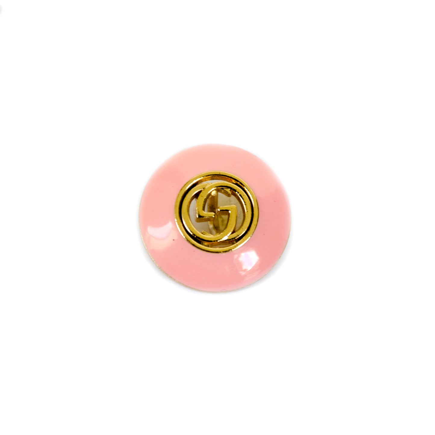 Designer Initials Gold Colour Metal Button . 5 Colours