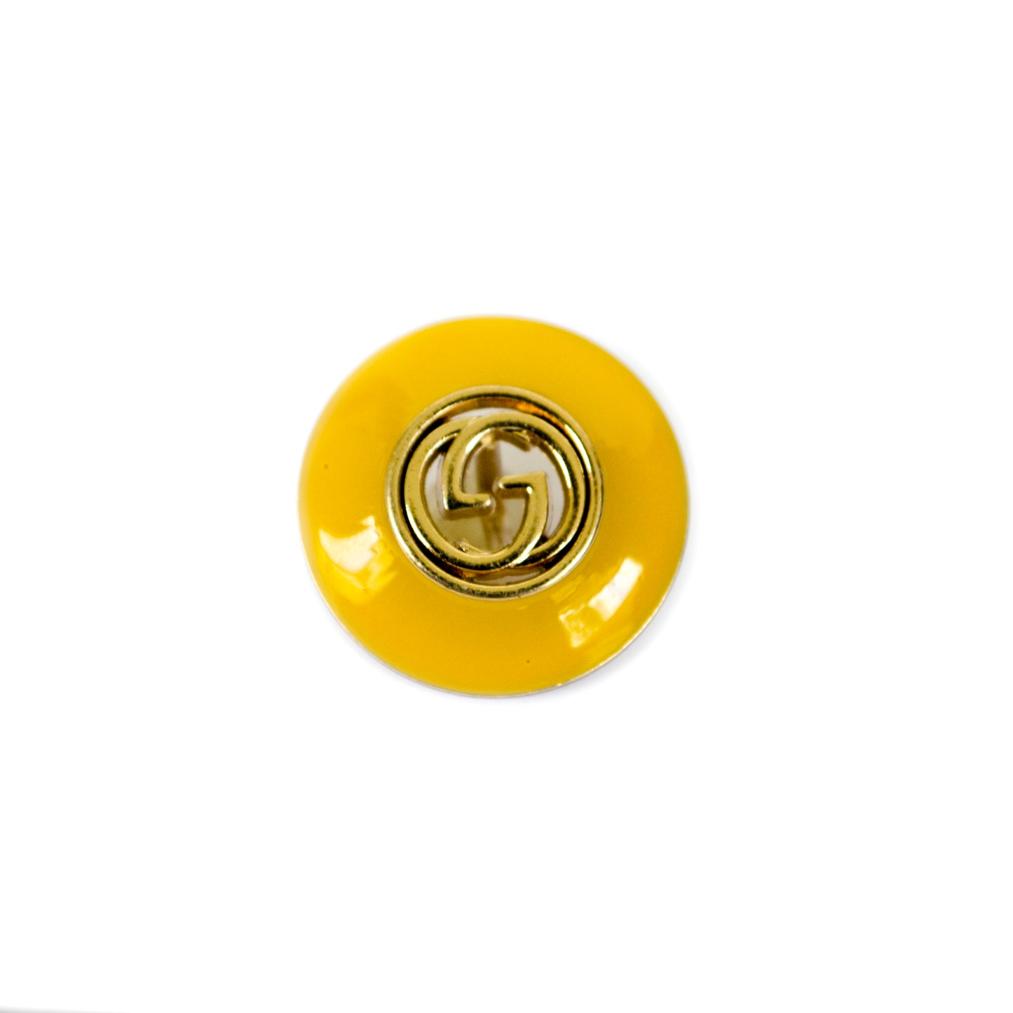 Designer Initials Gold Colour Metal Button . 5 Colours