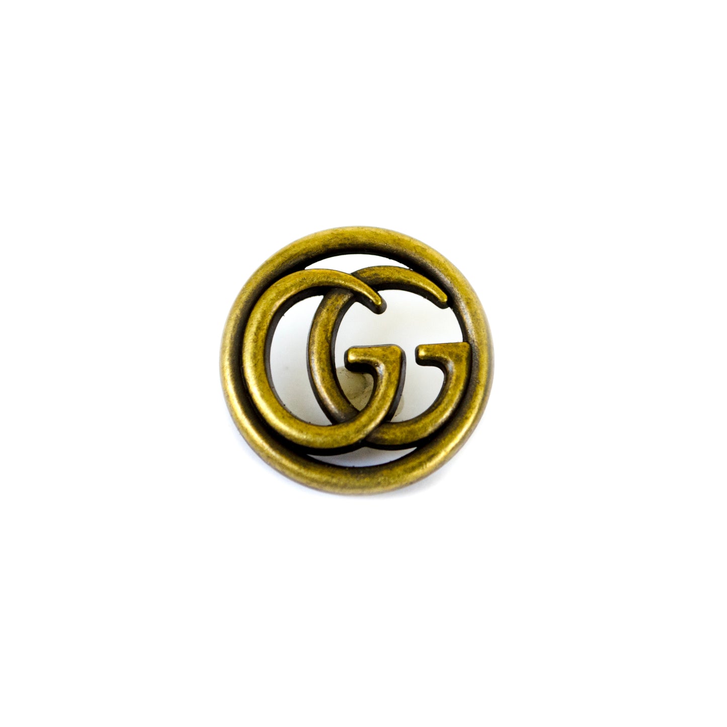 Designer Initials Bronze Colour Metal Button . 2 Sizes