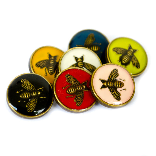 Designer Gucci Bee Metal Button . 7 Colours