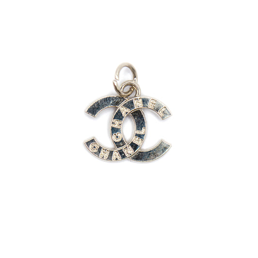 Designer Embossed CC Initials Pendant