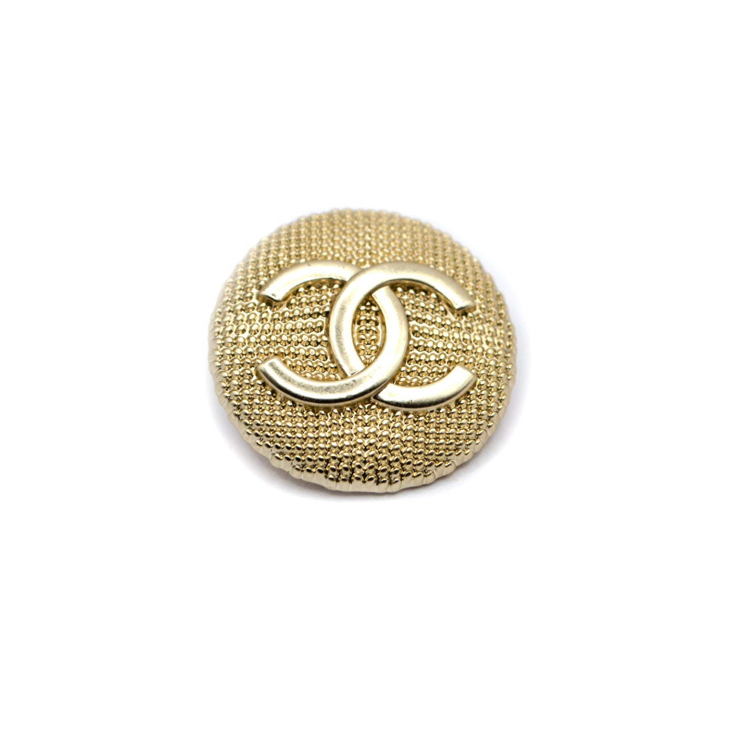 Initials CC Gold Colour Metal Button