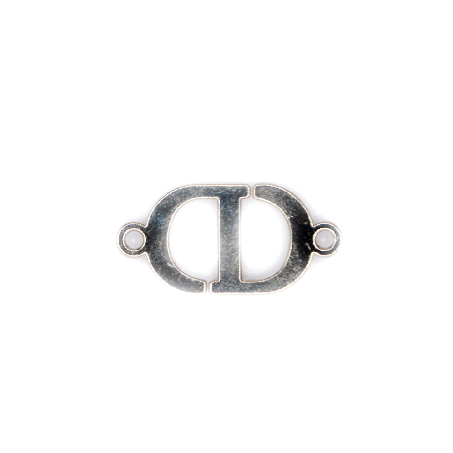CD Initials  Metal Connector with Rhinestones