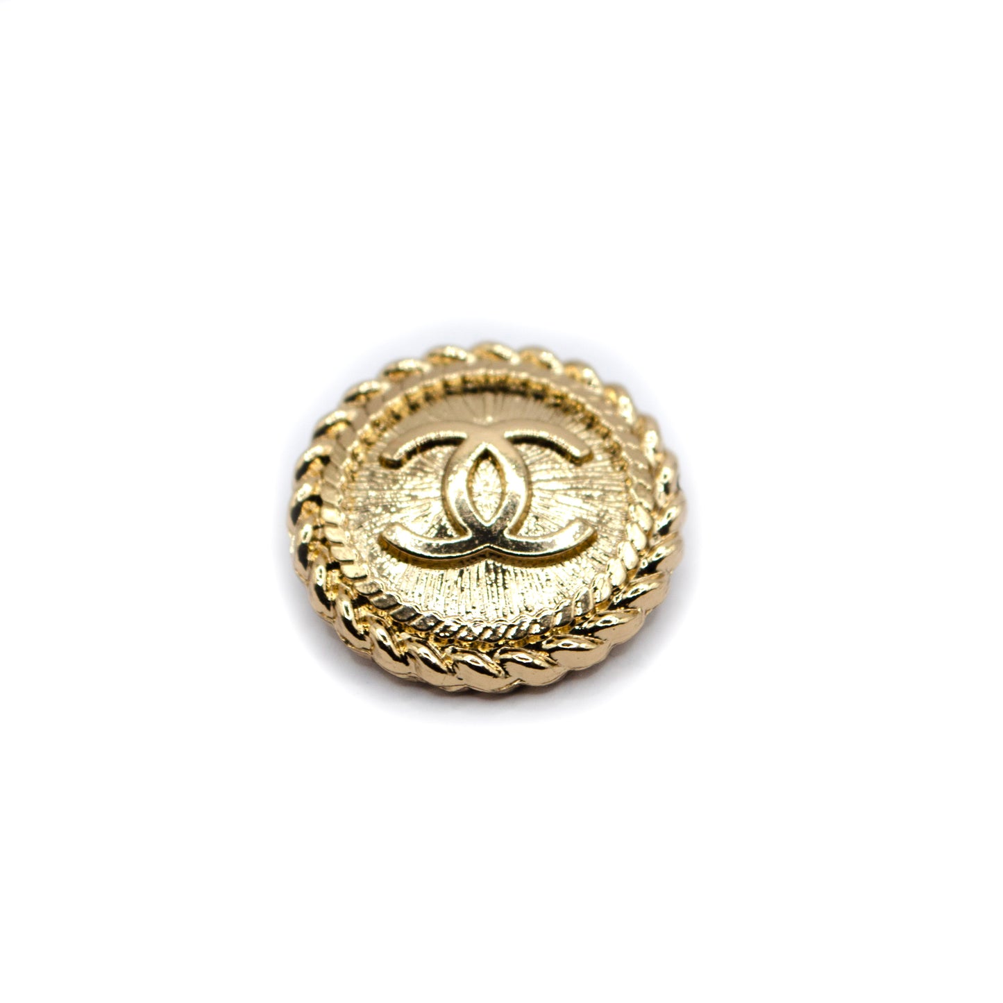 Cable CC Gold Colour Metal Button