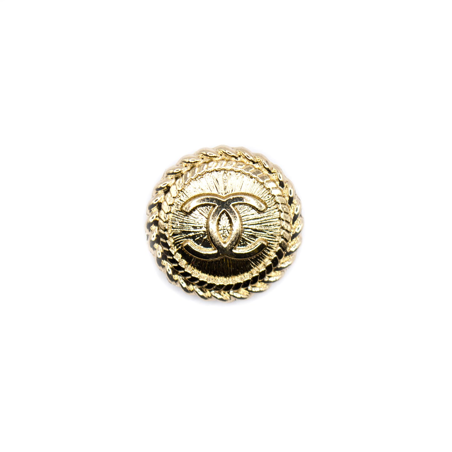 Cable CC Gold Colour Metal Button