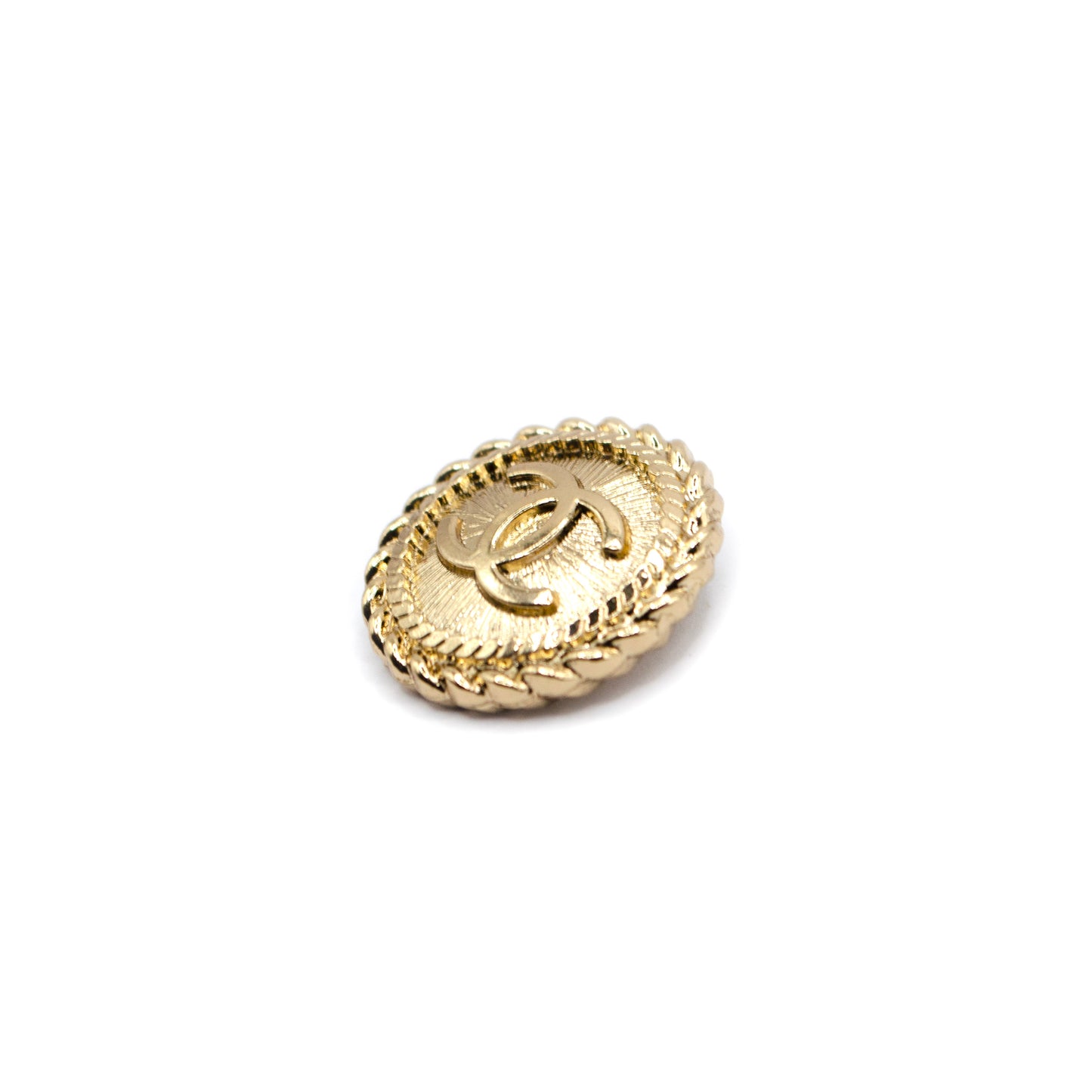 Cable CC Gold Colour Metal Button