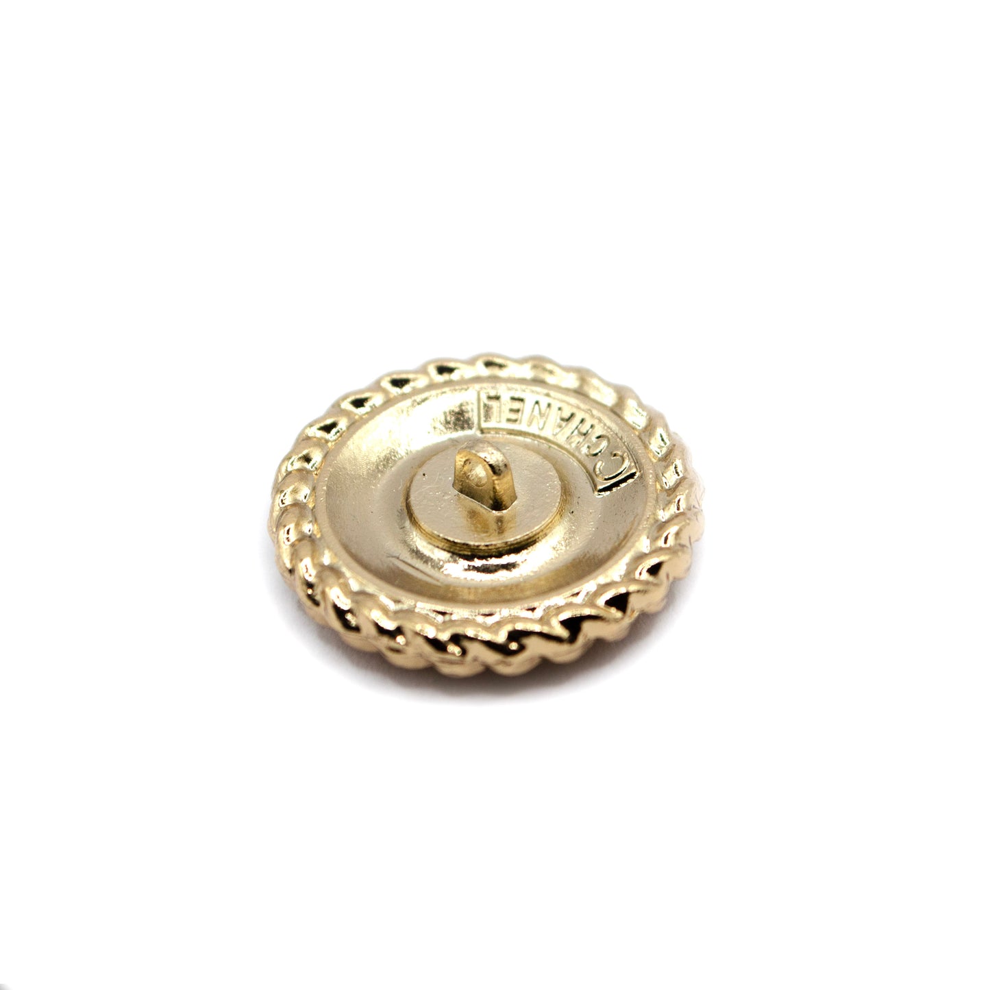 Cable CC Gold Colour Metal Button