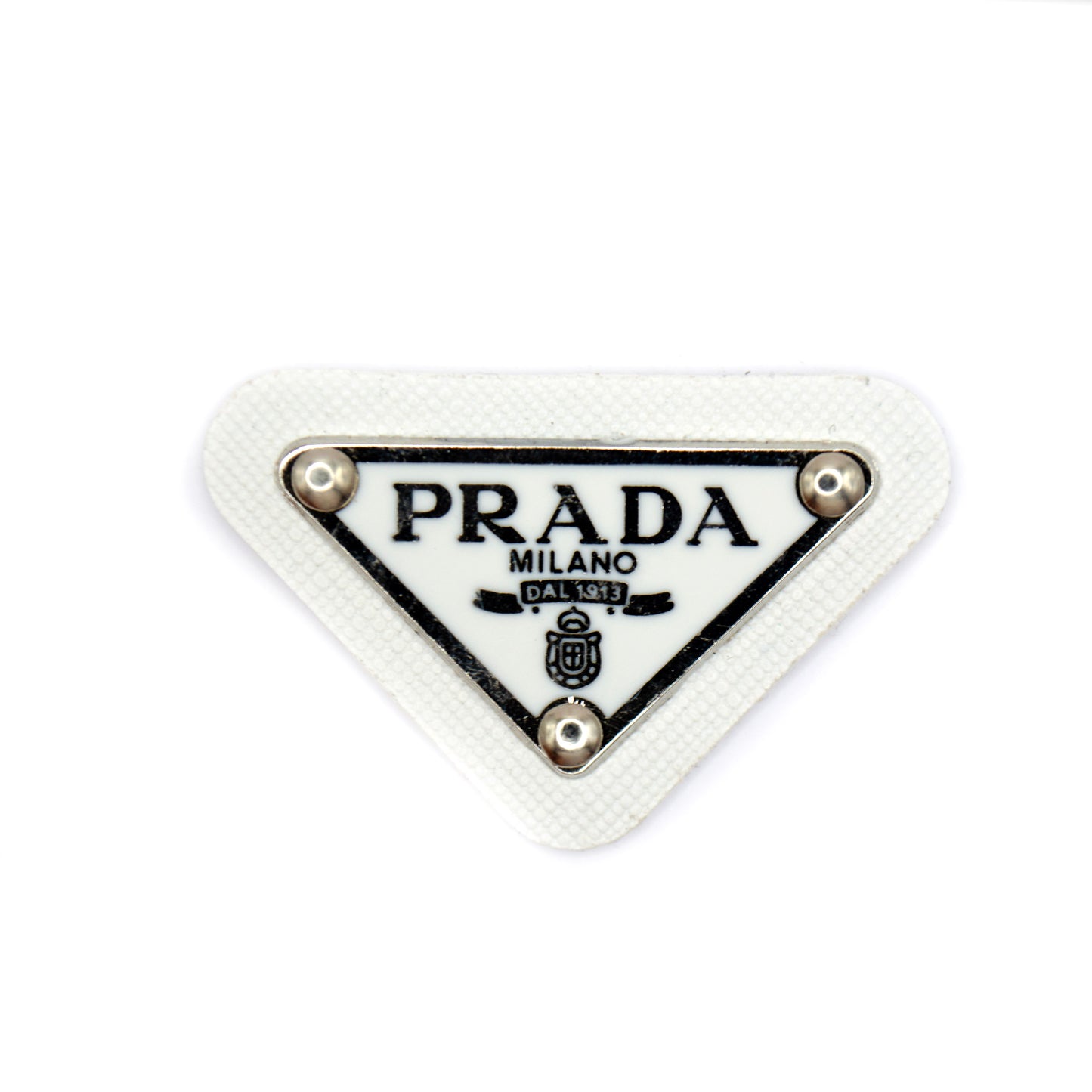 Prada Triangle Tag. with PU Base