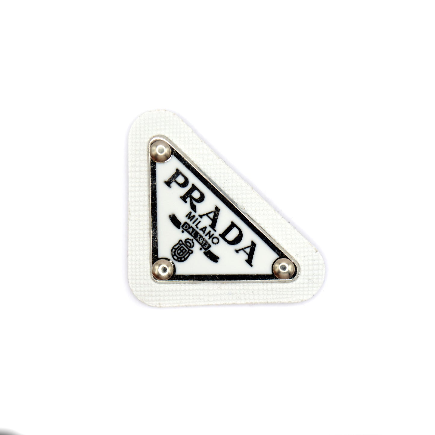 Prada Triangle Tag. with PU Base