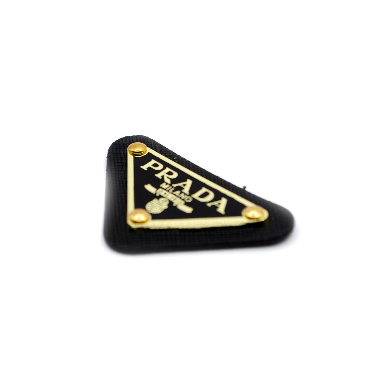 Prada Triangle Tag. with PU Base