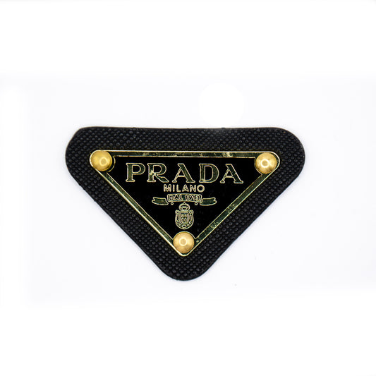 Prada Triangle Tag. with PU Base