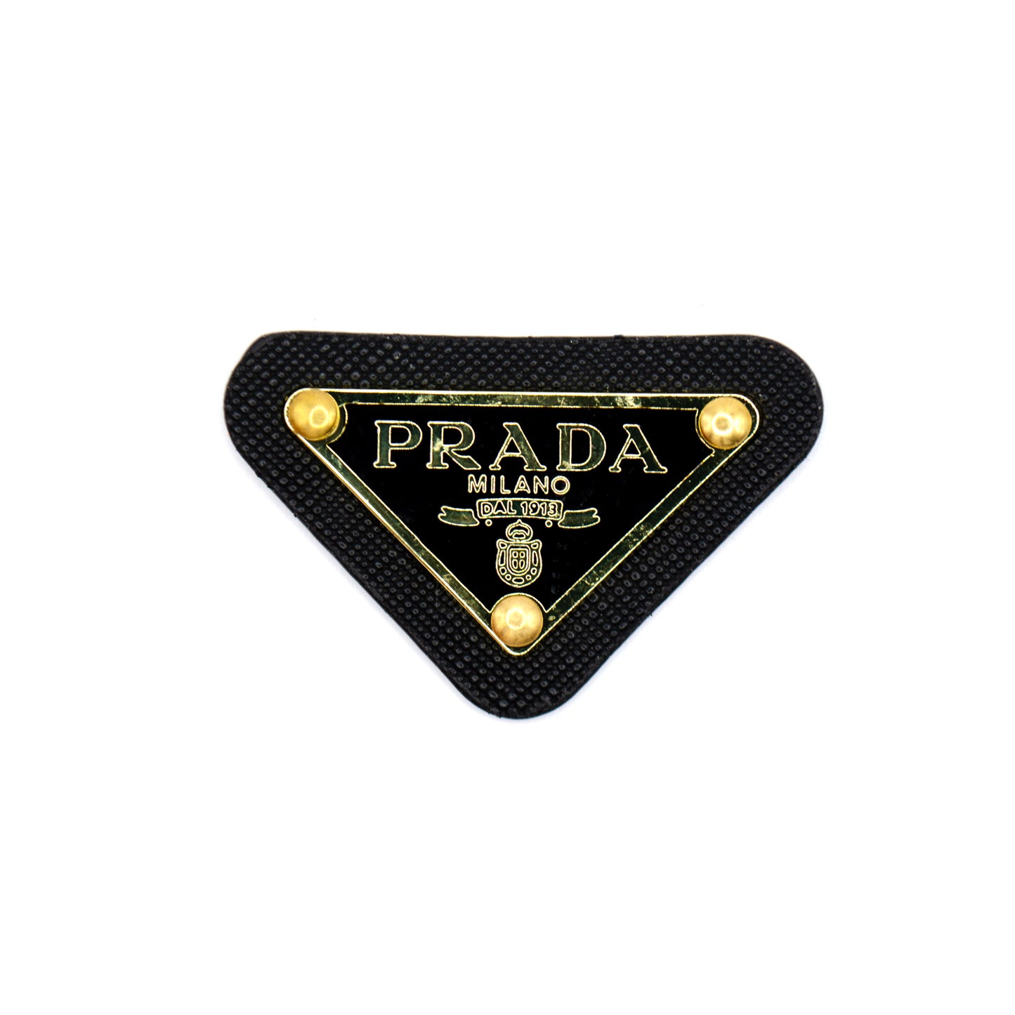 Prada Triangle Tag. with PU Base