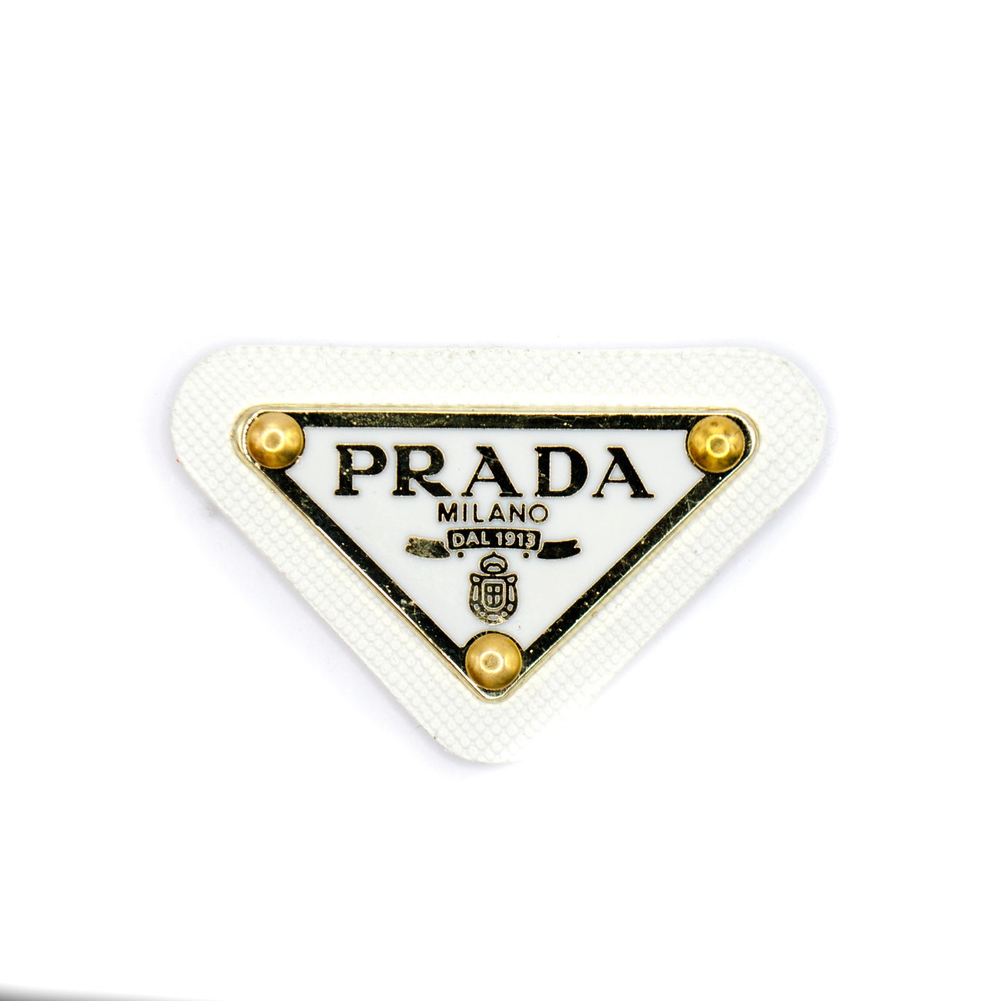 Prada Triangle Tag. with PU Base