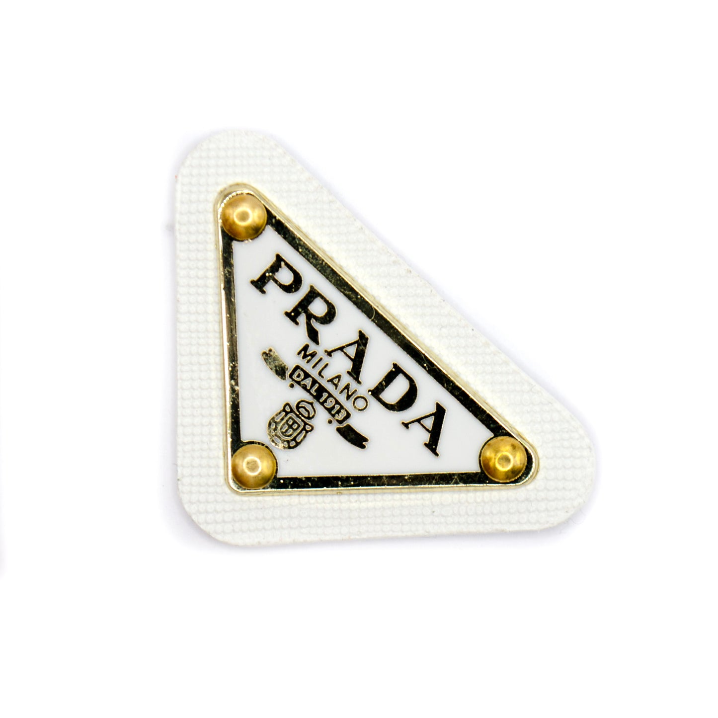 Prada Triangle Tag. with PU Base