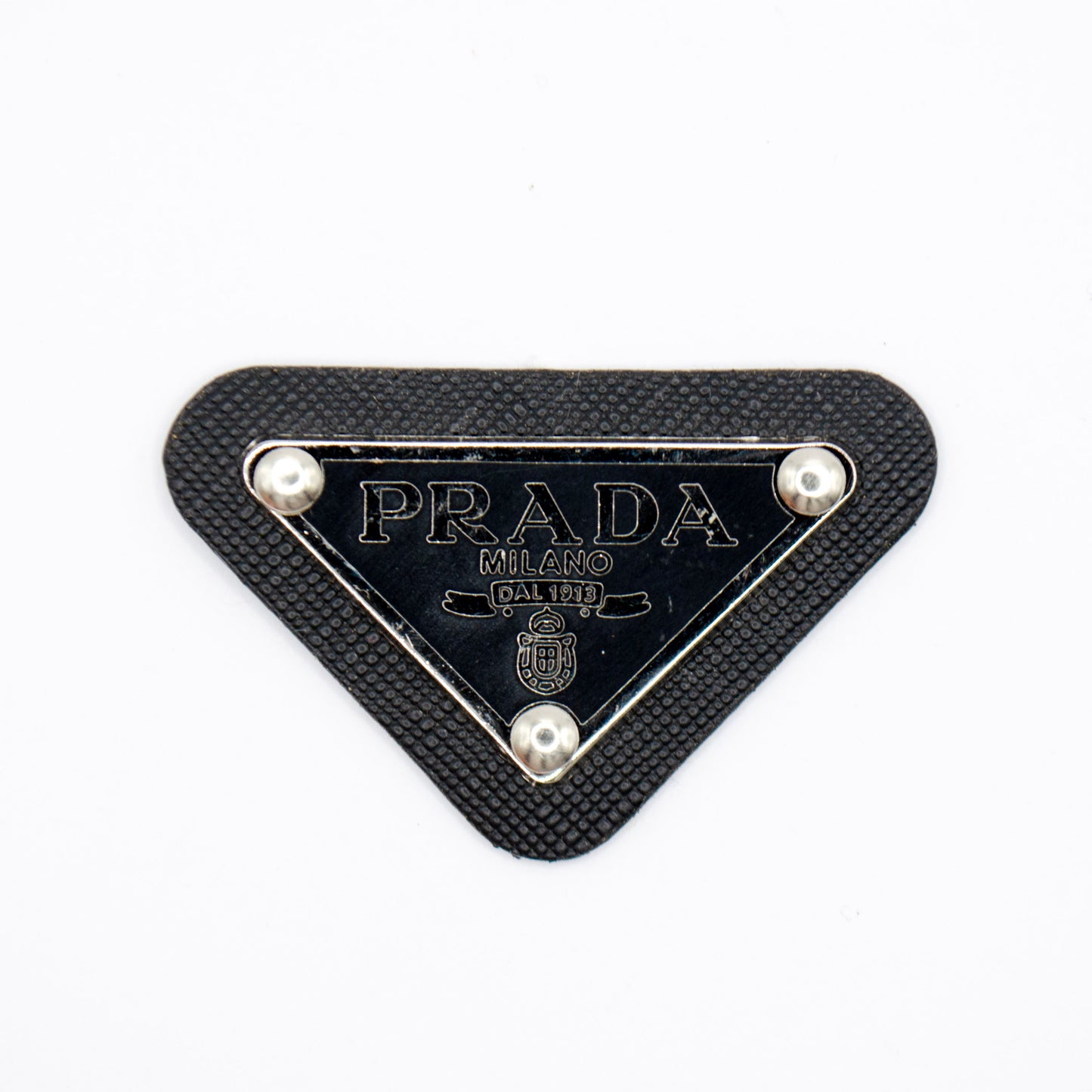 Prada Triangle Tag. with PU Base