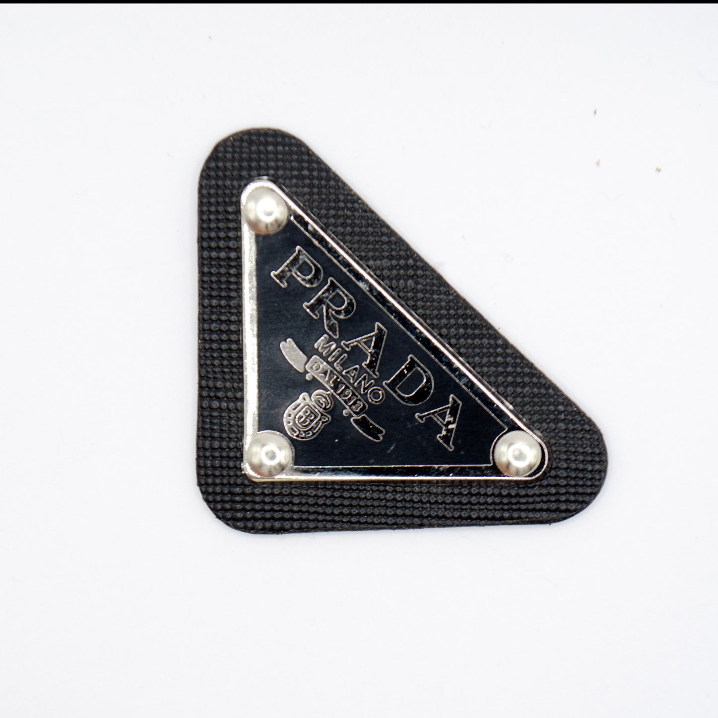 Prada Triangle Tag. with PU Base