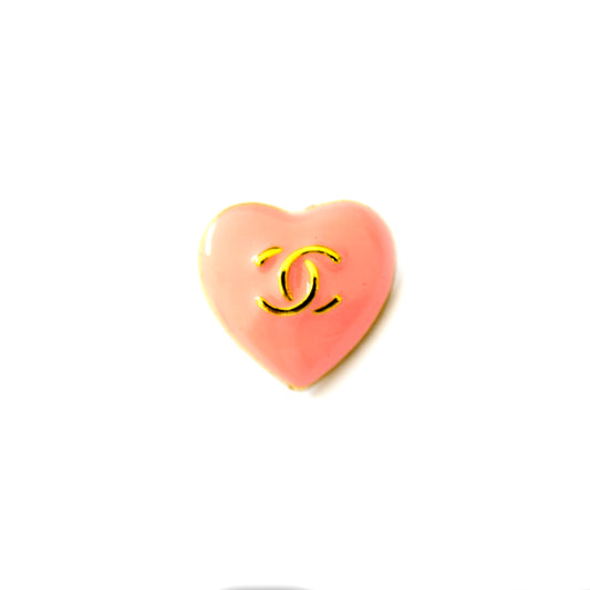 CC Heart  Metal Button