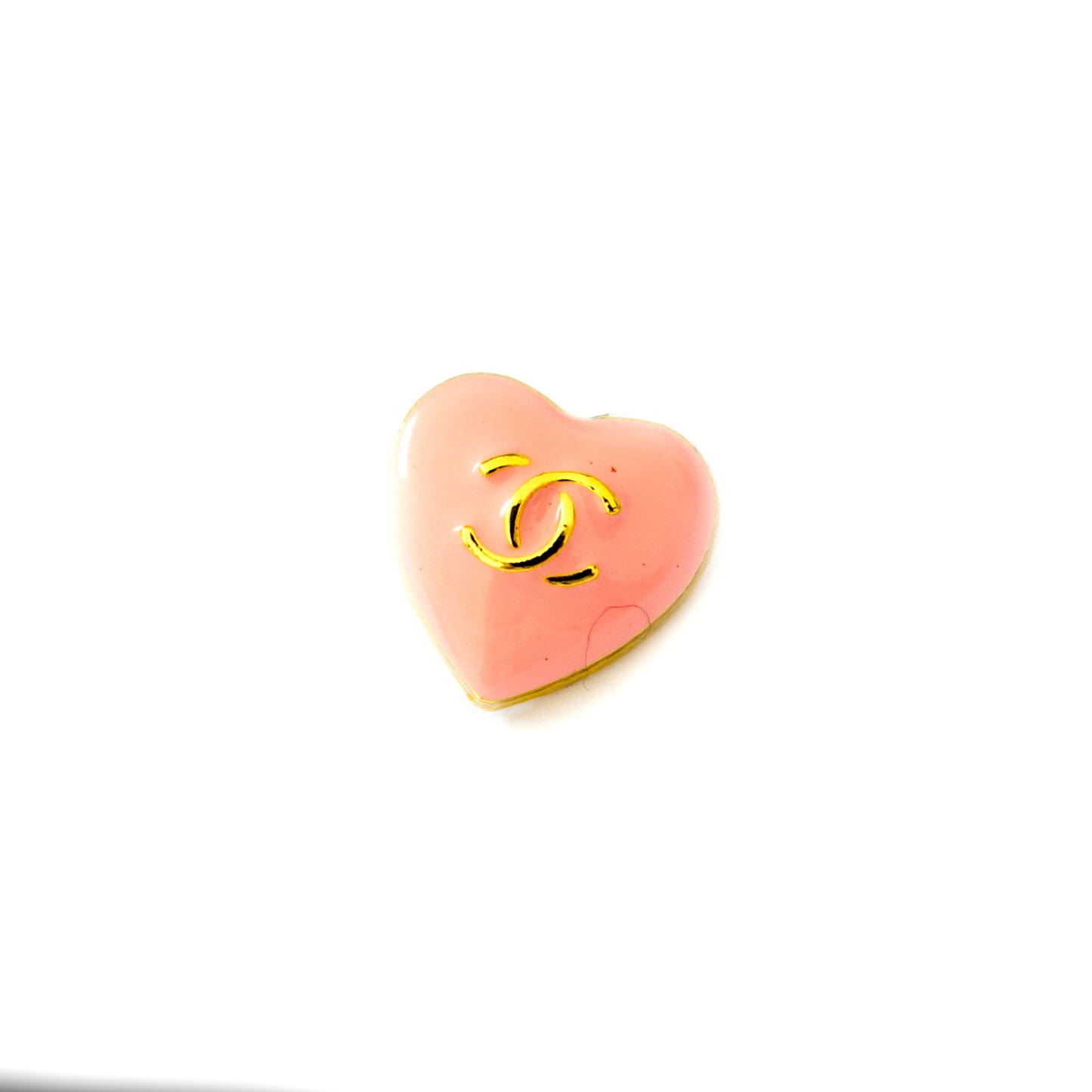 CC Heart  Metal Button