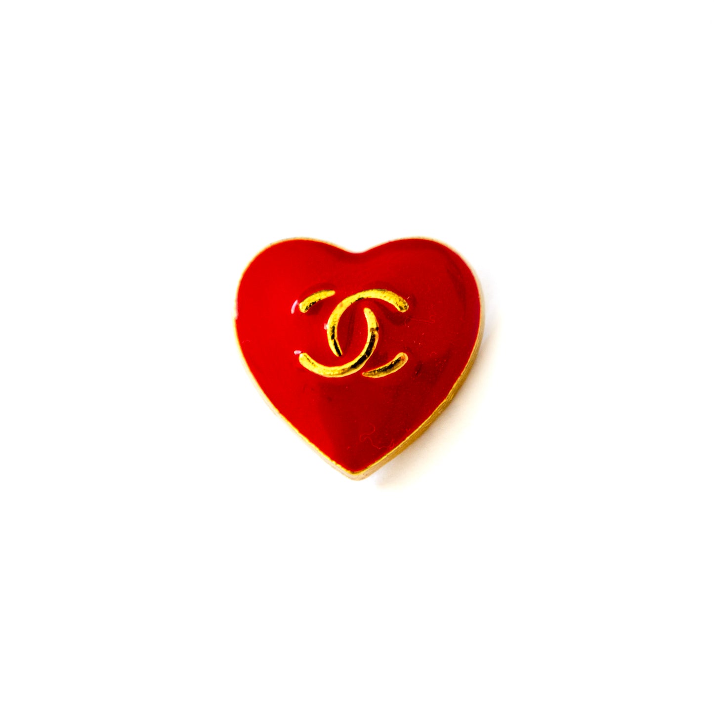 CC Heart  Metal Button
